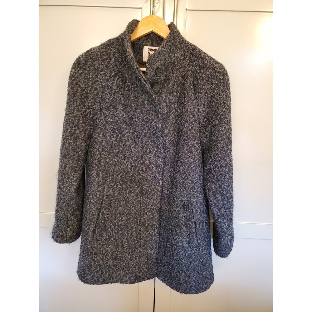 Anne Klein Wool Blend Peacoat - SZ M